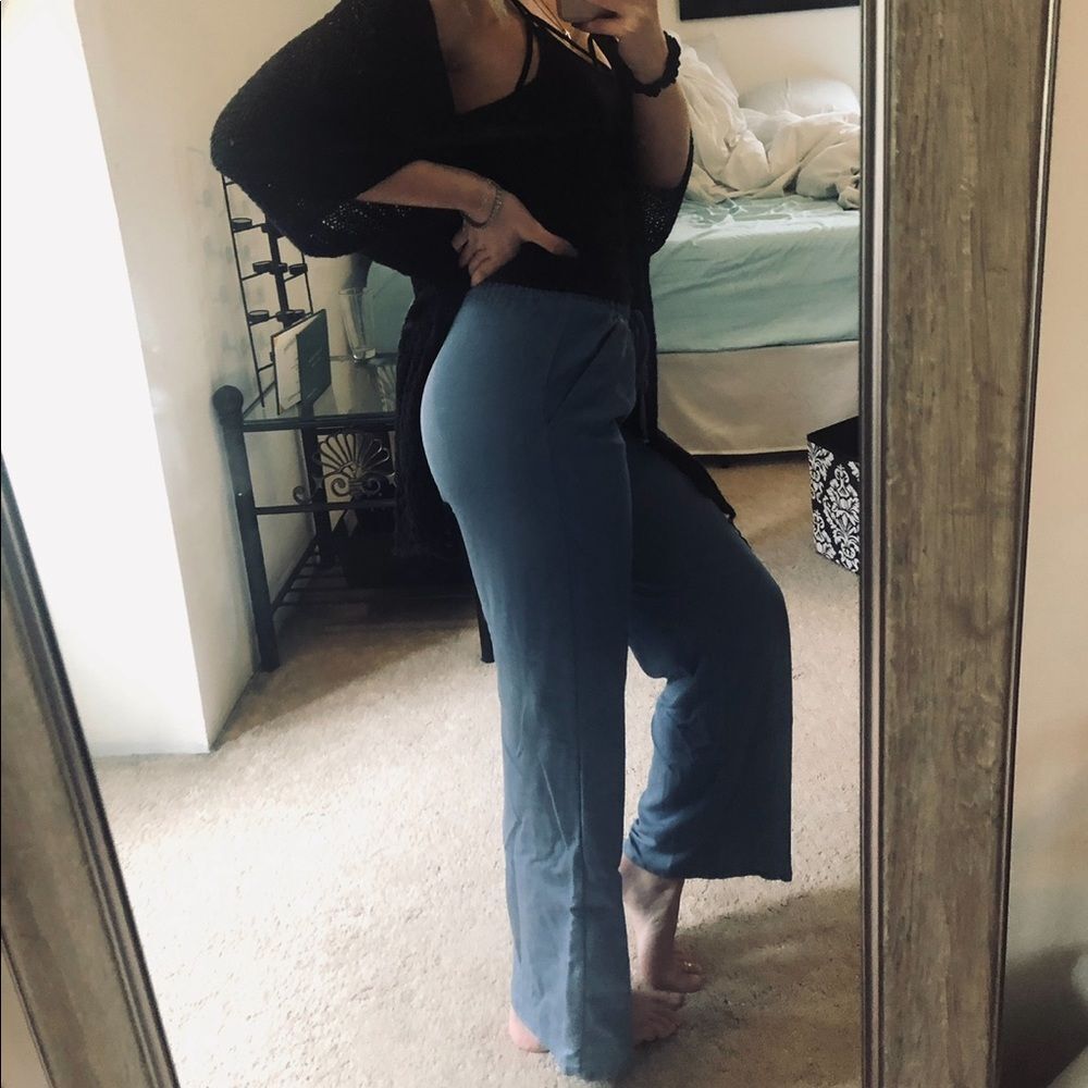 Blue Stretch Pants - Picture 2 of 6